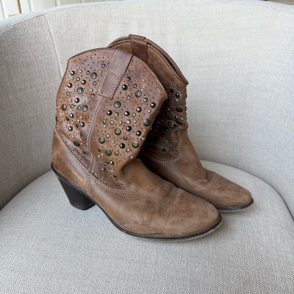 Steve Madden Studded Cowboy Boots